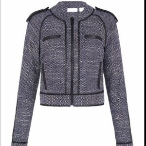 Sass & Bide Cropped Jacket
With Leather Inserts Size S missing brand label